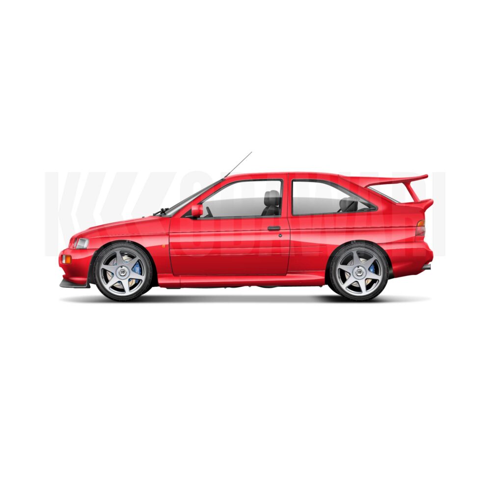 Ford Escort RS Cosworth Red — KODAWARI© | Tous droits réservés