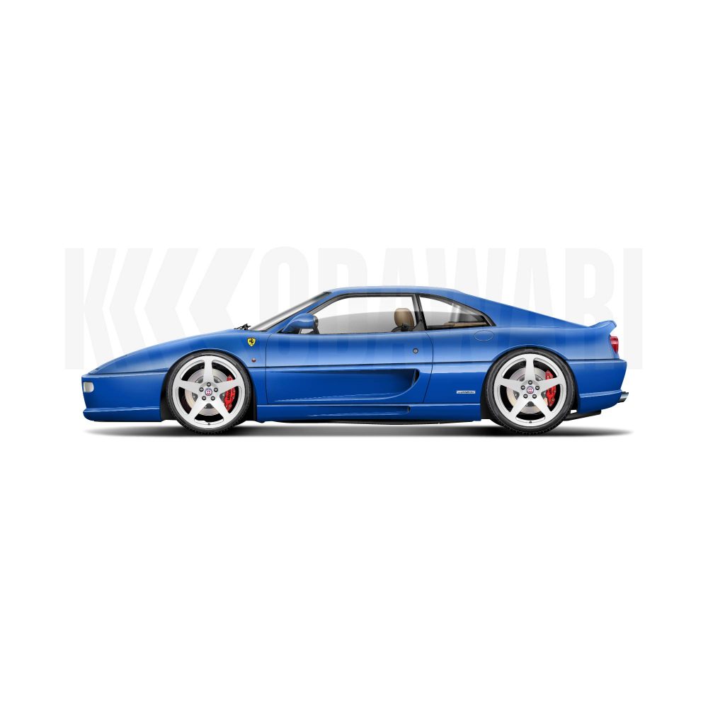 FERRARI F355 BLUE — KODAWARI© | Tous droits réservés