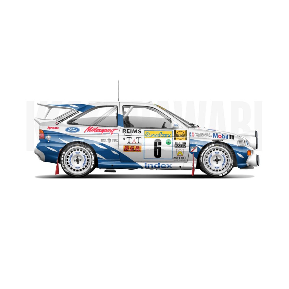 Ford Escort RS Cosworth Group A Delecour Monte Carlo 1994 — KODAWARI© | Tous droits réservés