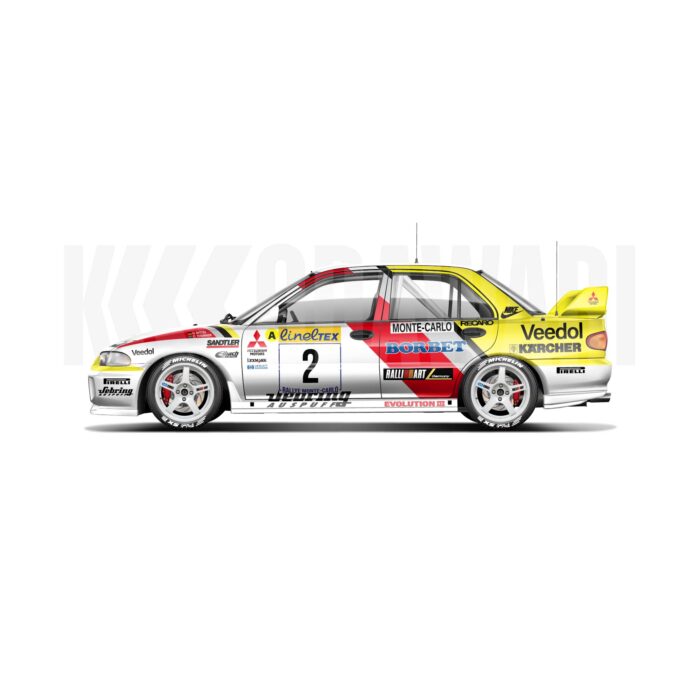 Mitsubishi Evolution 3 Group A Monte Carlo 1997 Nittel — KODAWARI© | Tous droits réservés