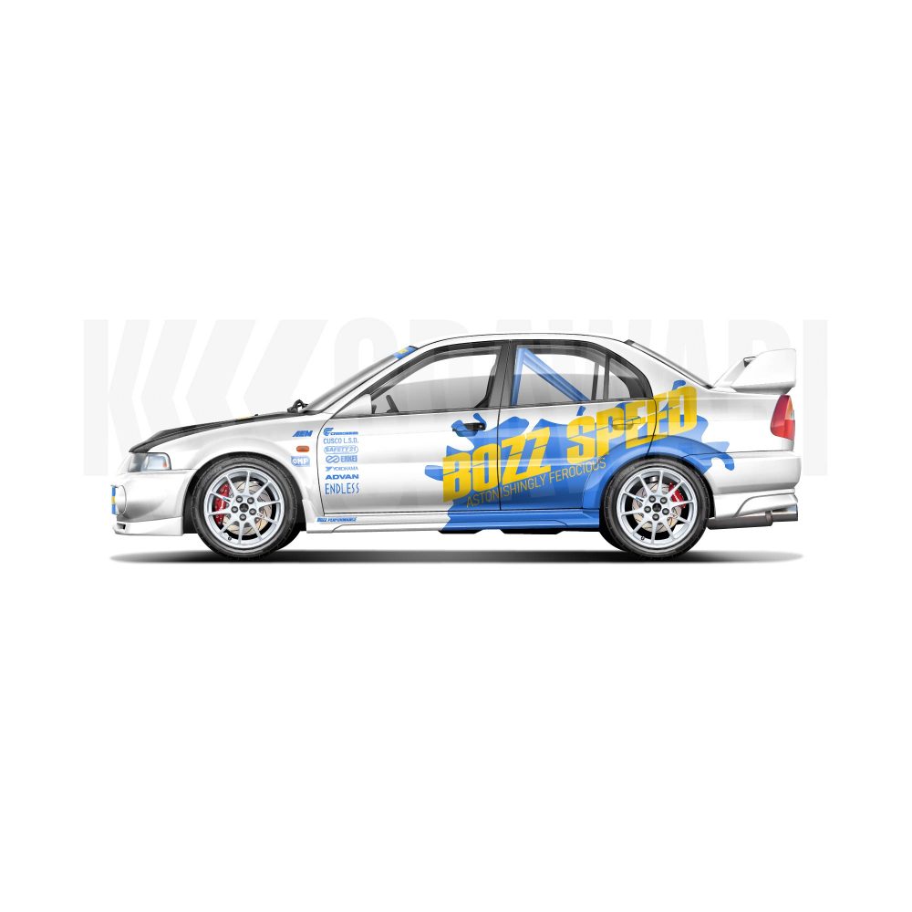 Mitsubishi Evolution 6 Bozz Speed — KODAWARI© | Tous droits réservés