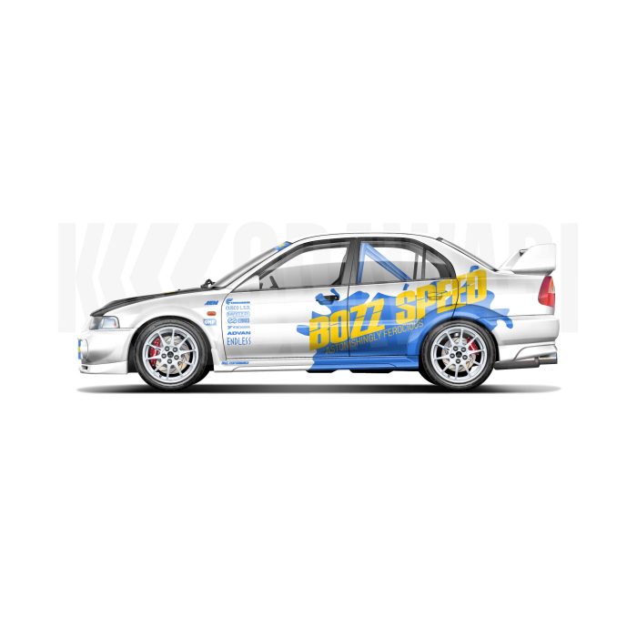 Mitsubishi Evolution 6 Bozz Speed — KODAWARI© | Tous droits réservés