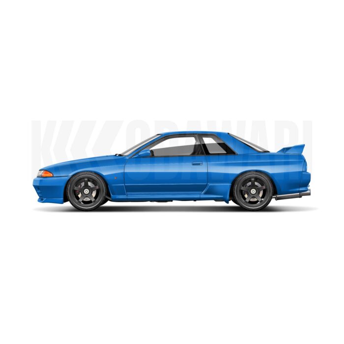 Nissan R32 GTR Blue — KODAWARI© | Tous droits réservés