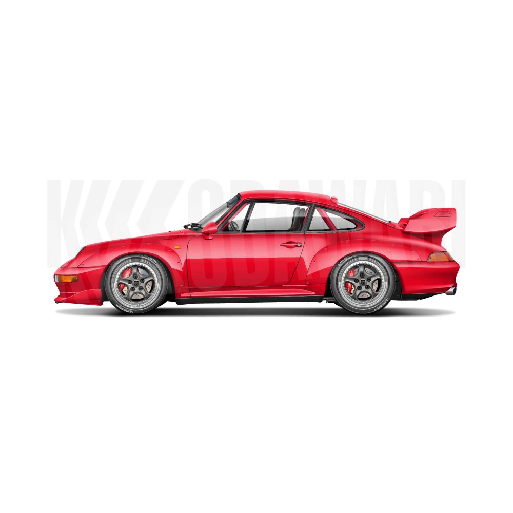 Porsche 911 993 GT2 Red — KODAWARI© | Tous droits réservés